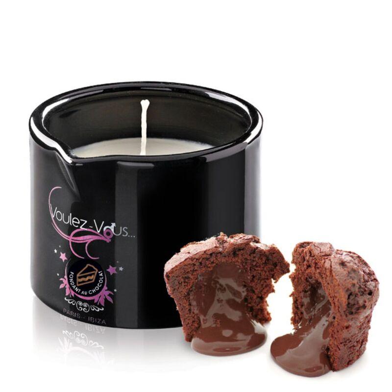 VOULEZ-VOUS - VELA DE MASAJE FONDANT DE CHOCOLATE 180 ML - Sensuana.es