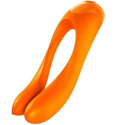 SATISFYER - CANDY CANE VIBRADOR DEDO NARANJA - Sensuana.es