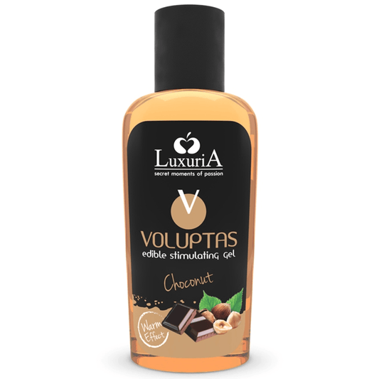 INTIMATELINE LUXURIA - VOLUPTAS GEL MASAJE COMESTIBLE EFECTO CALOR - CHOCONUT 100 ML - Sensuana.es