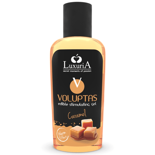 INTIMATELINE LUXURIA - VOLUPTAS GEL MASAJE COMESTIBLE EFECTO CALOR - CARAMELO 100 ML - Sensuana.es