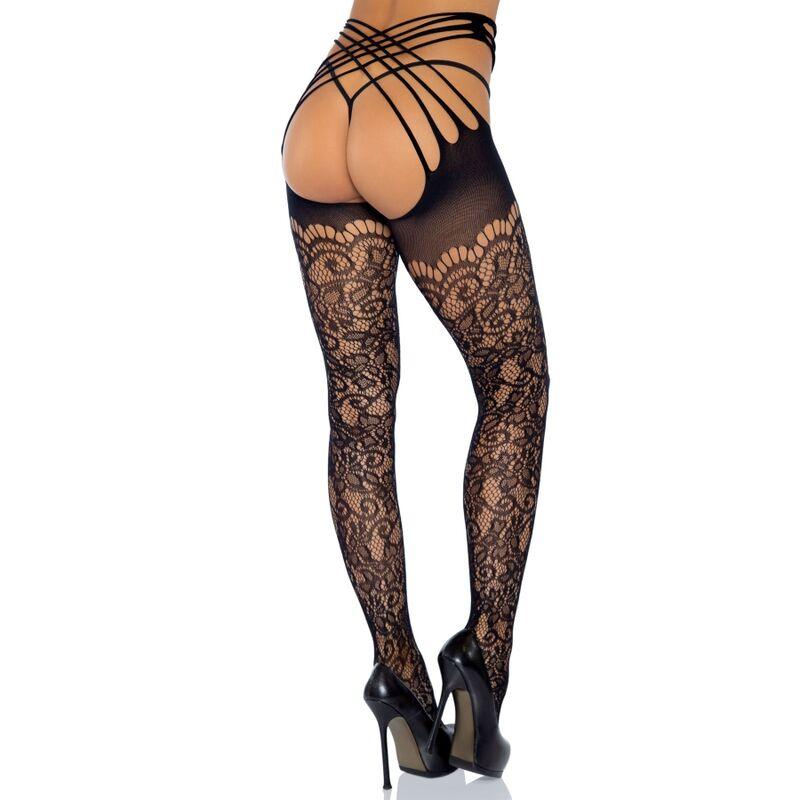 LEG AVENUE - WRAP AROUND CROTHLESS TIGHTS ONE SIZE - Sensuana.es