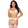 LEG AVENUE - WHITE THREE PIECE SET SIZE S