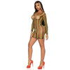 LEG AVENUE - DREADS NET MINI DRESS ONE SIZE