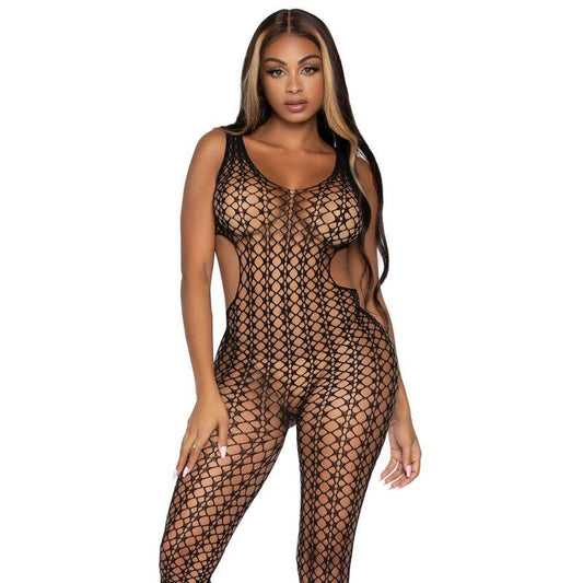 LEG AVENUE - LATTICE NET BODYSTOCKING ONE SIZE - Sensuana.es