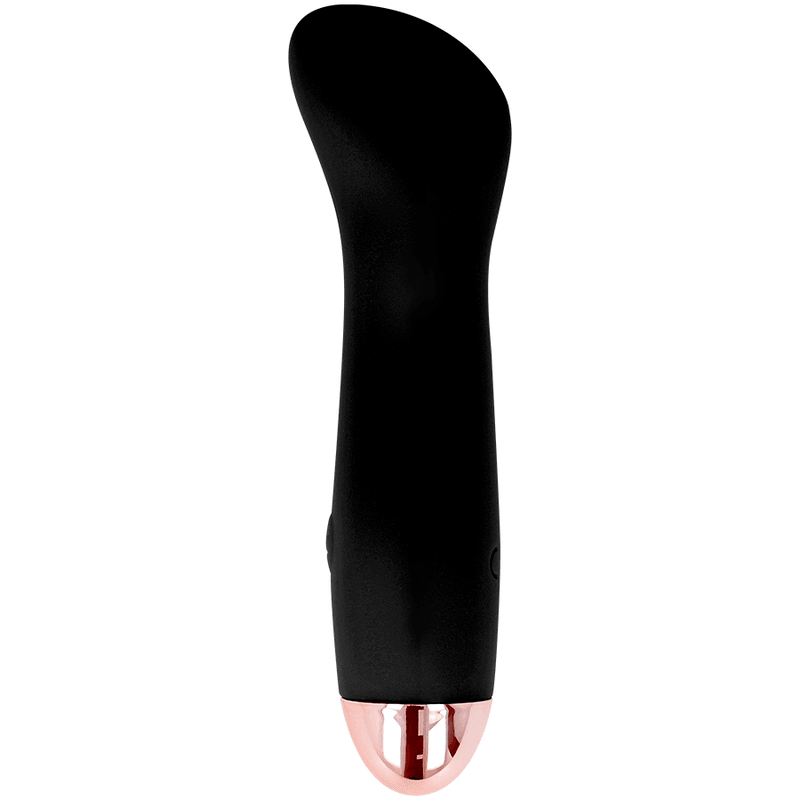 DOLCE VITA - ONE BLACK RECHARGEABLE VIBRATOR 7 SPEED