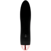 DOLCE VITA - FOUR BLACK RECHARGEABLE VIBRATOR 7 SPEED