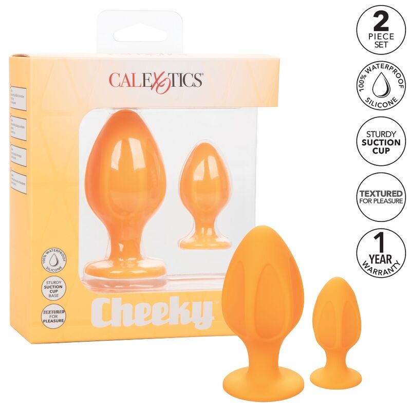 CALEXOTICS - CHEEKY ANAL PLUGS ORANGE