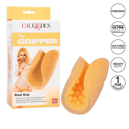 CALEXOTICS - BEADED GRIP MASTURBADOR TEXTURADO NARANJA - Sensuana.es