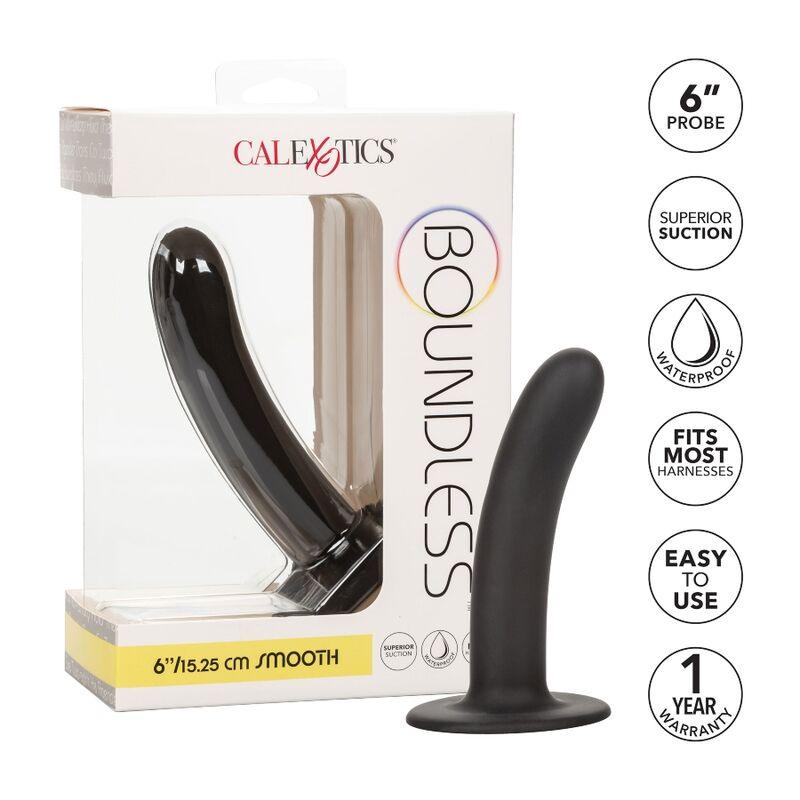 CALEXOTICS - DILDO LISO SEM LIMITES 15,25 CM COMPATÍVEL COM ARNÊS