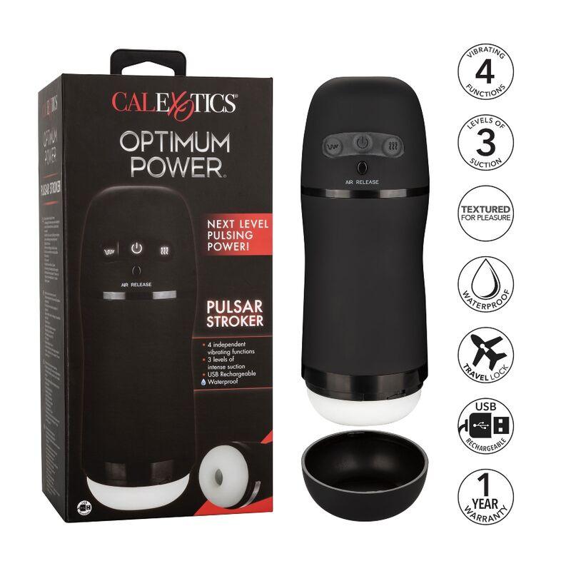 CALEXOTICS - OPTIMUM POWER MASTURBADOR CON VIBRACION Y SUCCION - Sensuana.es