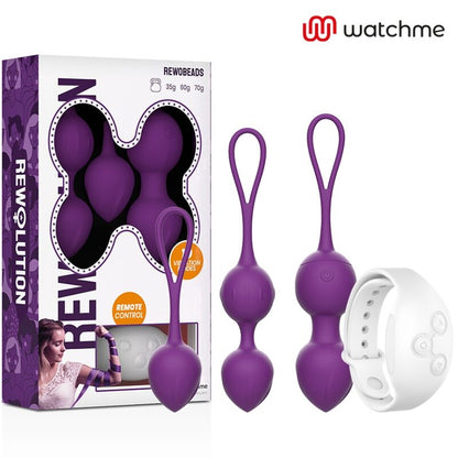 REWOLUTION - REWOBEADS BOLAS VIBRADORAS CONTROL REMOTO CON TECNOLOGIA WATCHME - Sensuana.es