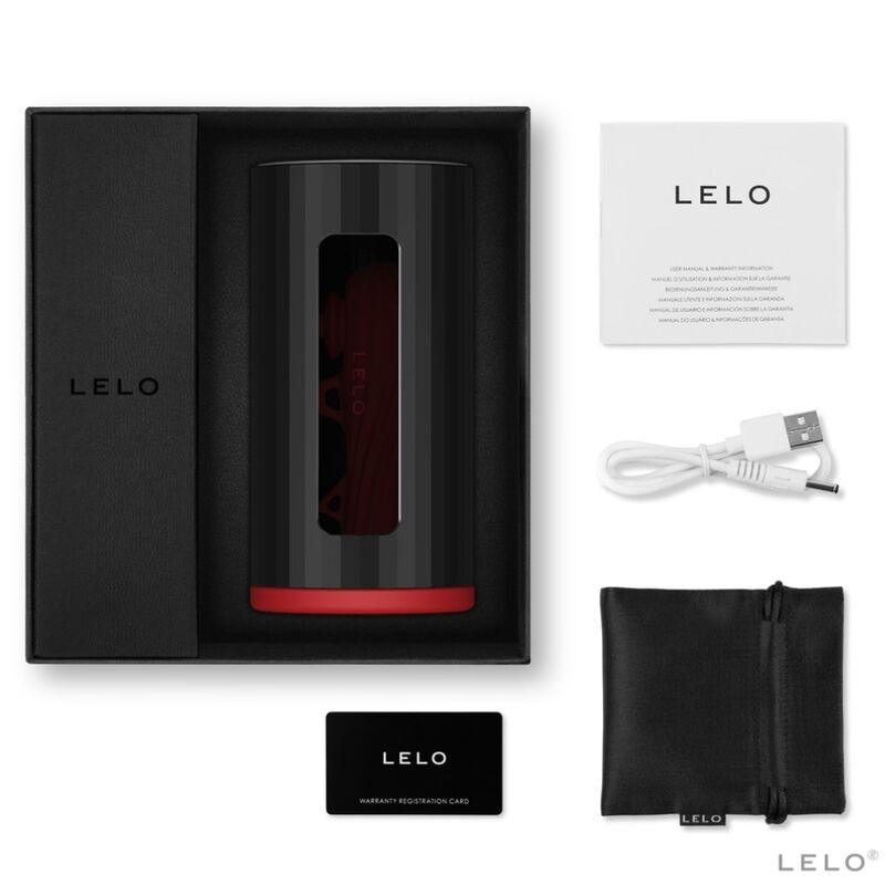 LELO - F1S V2 MASTURBADOR CON TECNOLOGIA SDK ROJO - NEGRO - Sensuana.es