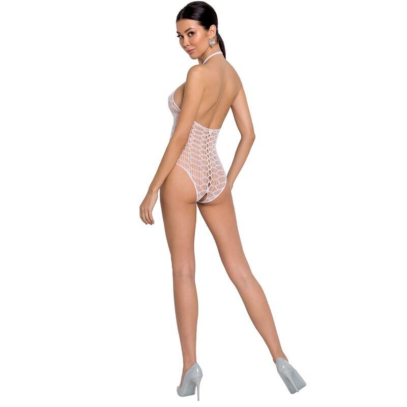 PASSION - WOMAN BS087 WHITE BODYSTOCKING ONE SIZE