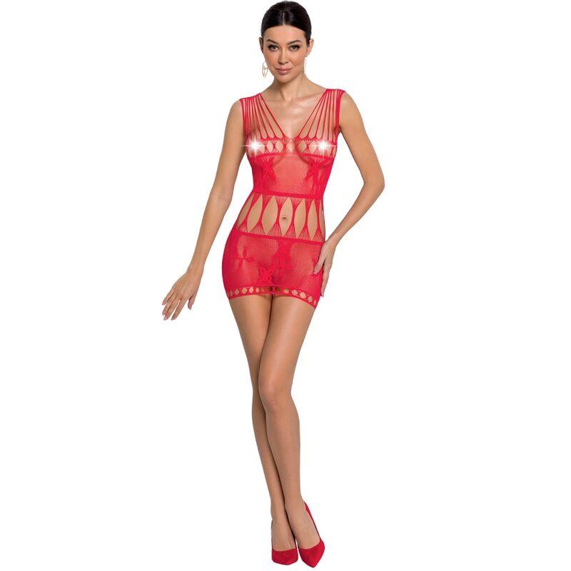 PASSION - WOMAN BS090 BODYSTOCKING ROJO TALLA UNICA