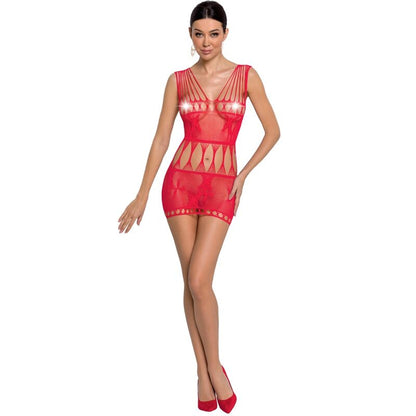 PASSION - WOMAN BS090 BODYSTOCKING ROJO TALLA UNICA - Sensuana.es