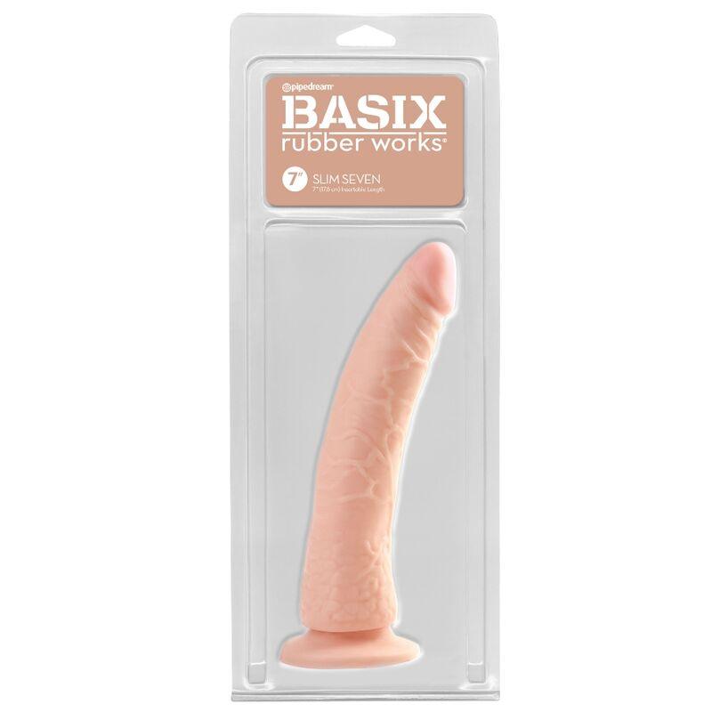 BASIX - PENE DE GELATINA SLIM 19 CM NATURAL - Sensuana.es