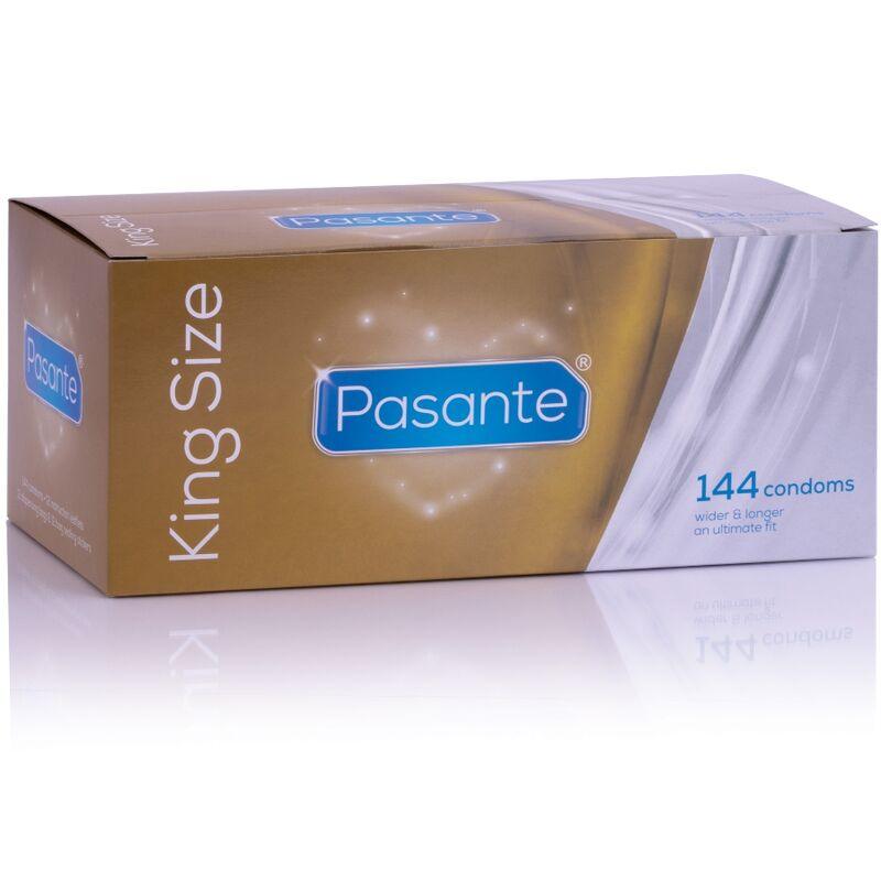 PASANTE - PRESERVATIVOS KING MS LARGOS Y ANCHOS CAJA 144 UNIDADES - Sensuana.es