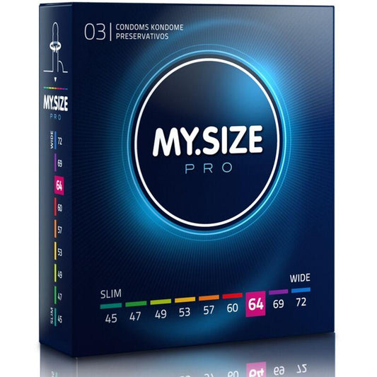 MY SIZE - PRO PRESERVATIVOS 64 MM 3 UNIDADES - Sensuana.es