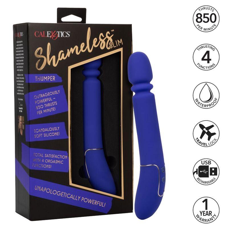 CALEXOTICS - SHAMELESS SLIM THUMPER BLUE MASSAGER