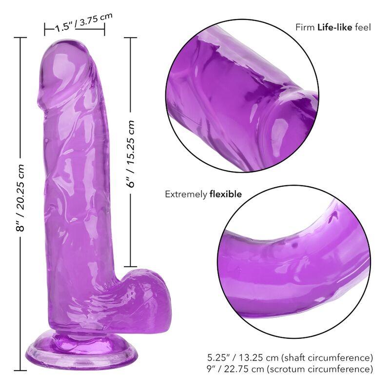 CALEXOTICS - SIZE QUEEN DILDO LILA 15.3 CM - Sensuana.es