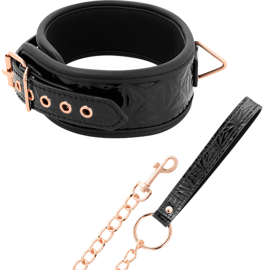 BEGME - BLACK EDITION COLLAR CUERO VEGANO CON FORRO DE NEOPRENO - Sensuana.es