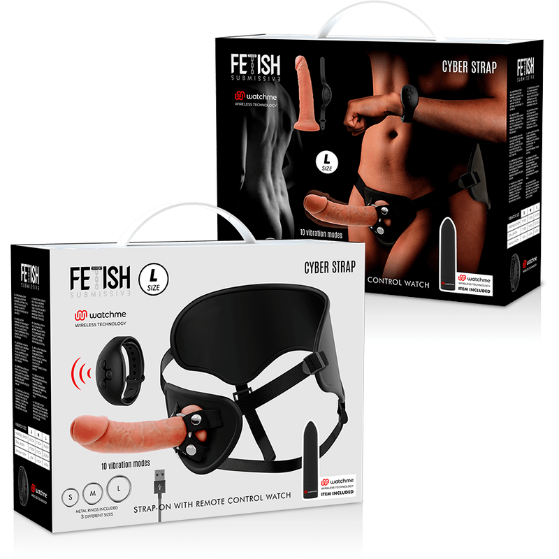 FETISH SUBMISSIVE CYBER STRAP - ARNES CON DILDO Y BALA CONTROL REMOTO TECNOLOGIA WATCHME L - Sensuana.es