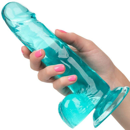 CALEXOTICS - SIZE QUEEN DILDO AZUL 15.3 CM - Sensuana.es