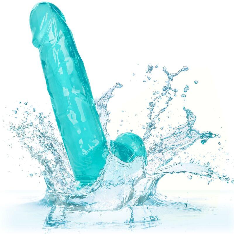 CALEXOTICS - SIZE QUEEN DILDO AZUL 15.3 CM - Sensuana.es