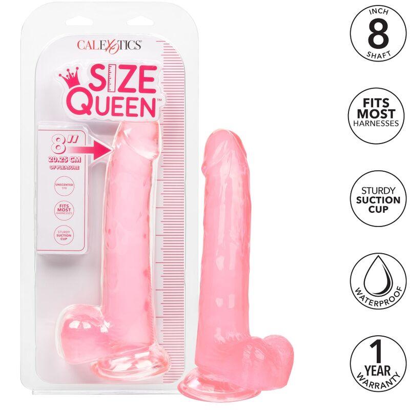 CALEXOTICS - SIZE QUEEN DILDO ROSA 20.3 CM - Sensuana.es