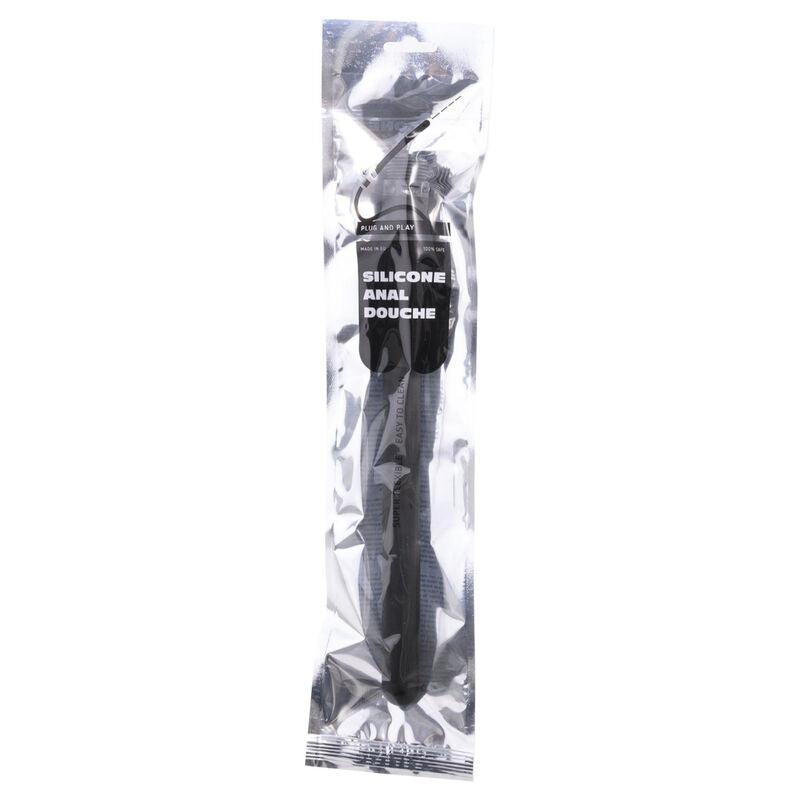 ALL BLACK - DUCHA ANAL HINCHABLE SILICONA 27 CM - Sensuana.es