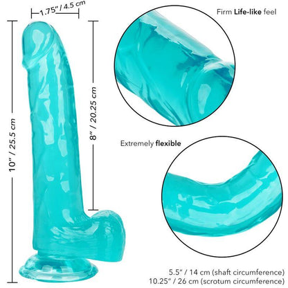 CALEXOTICS - SIZE QUEEN DILDO AZUL 20.3 CM - Sensuana.es