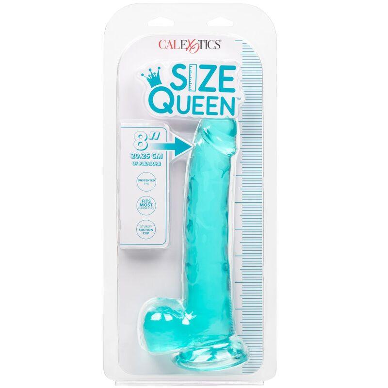 CALEXOTICS - SIZE QUEEN DILDO AZUL 20.3 CM - Sensuana.es