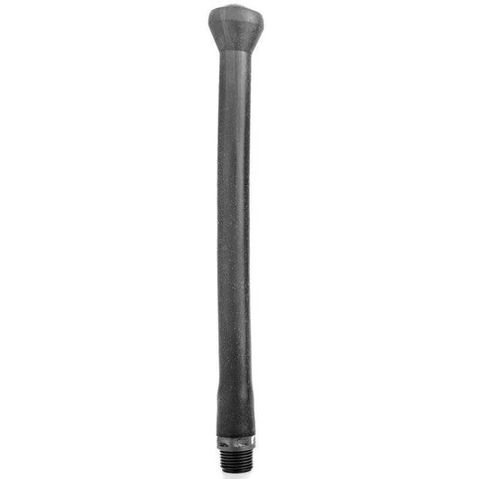 ALL BLACK - DUCHA ANAL SILICONA SISTEMA STOPPER 27 CM - Sensuana.es