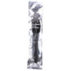 ALL BLACK - RIDGED SILICONE ANAL SHOWER 27 CM