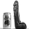 ALL BLACK - DILDO REALISTICO NEGRO SUAVE 20 CM - Sensuana.es