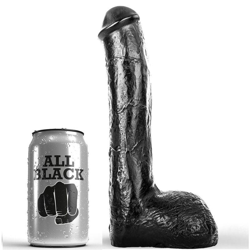 ALL BLACK - PENE REALÍSTICO ANAL 23 CM - Sensuana.es