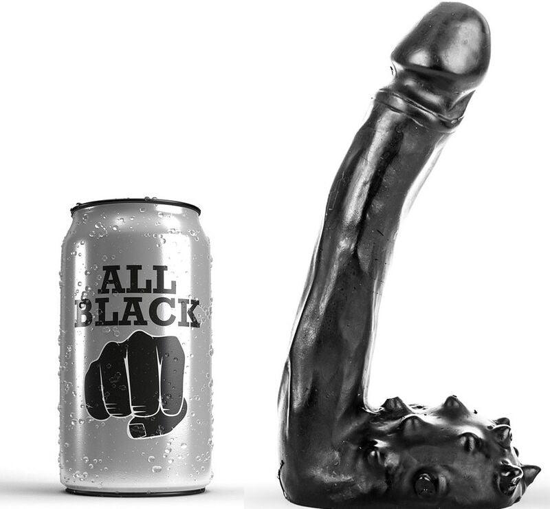 ALL BLACK - DILDO REALISTICO 19 CM - Sensuana.es