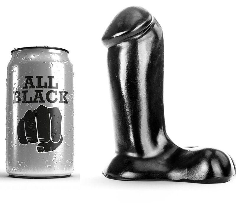 ALL BLACK - DILDO REALISTICO 14 CM - Sensuana.es