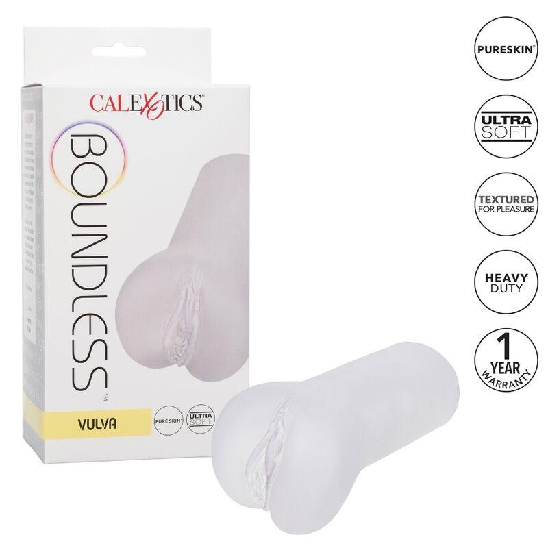 CALEXOTICS - BOUNDLESS VULVA TRANSPARENT MASTURBATOR