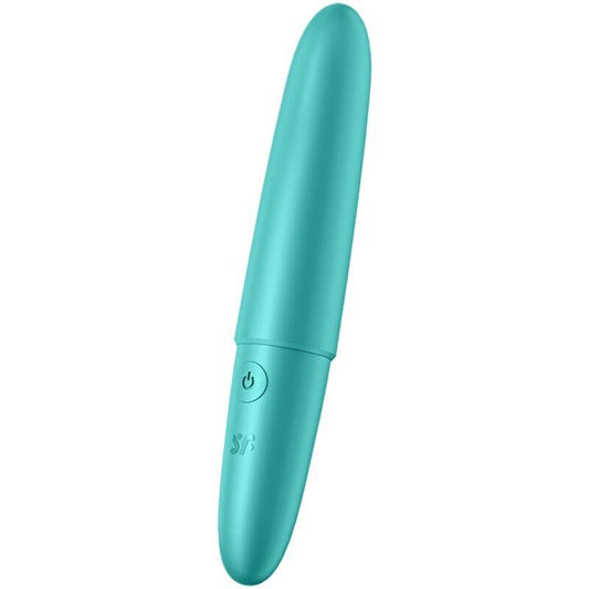 SATISFYER - ULTRA POWER BULLET 6 BALA VIBRADORA TURQUESA - Sensuana.es