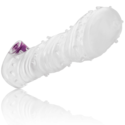 OHMAMA - FUNDA PENE TEXTURADA CON BALA VIBRADORA PUNTA ANCHA - Sensuana.es