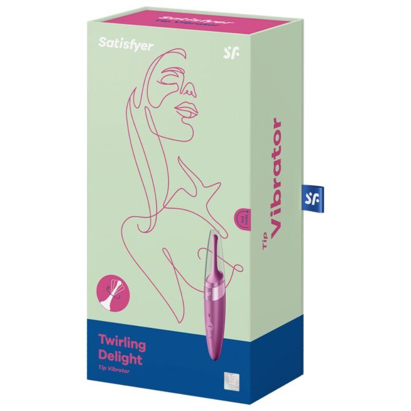 SATISFYER - TWIRLING DELIGHT ESTIMULADOR CLITORIS MORADO