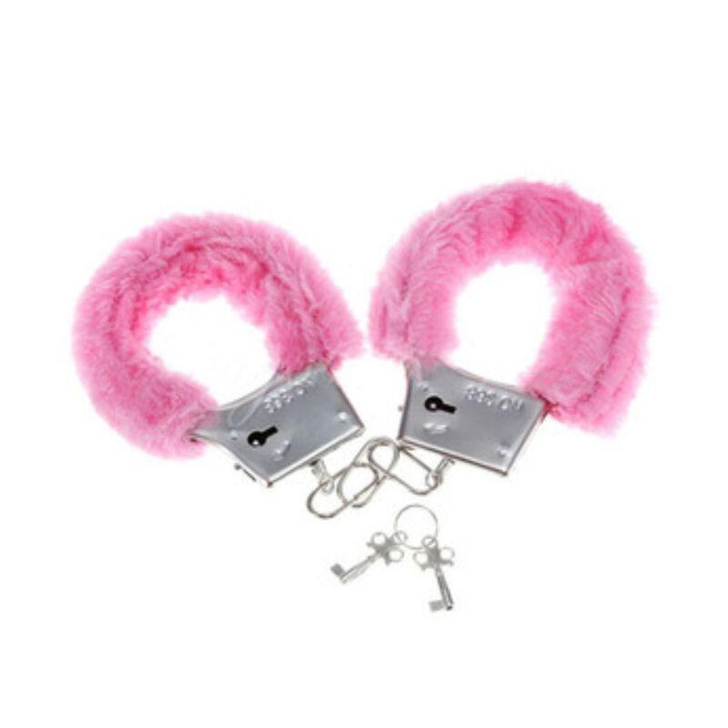 SPICY DEVIL - PINK LINED METAL HANDCUFFS