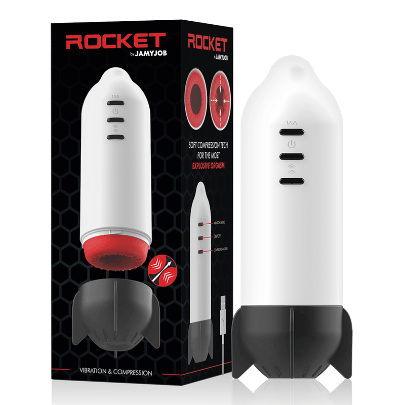 JAMYJOB - ROCKET MASTURBADOR TECNOLOGÍA SOFT COMPRESSION Y VIBRACION - Sensuana.es