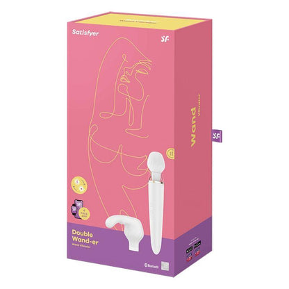 SATISFYER - DOUBLE WANDER APP BLANCO - Sensuana.es