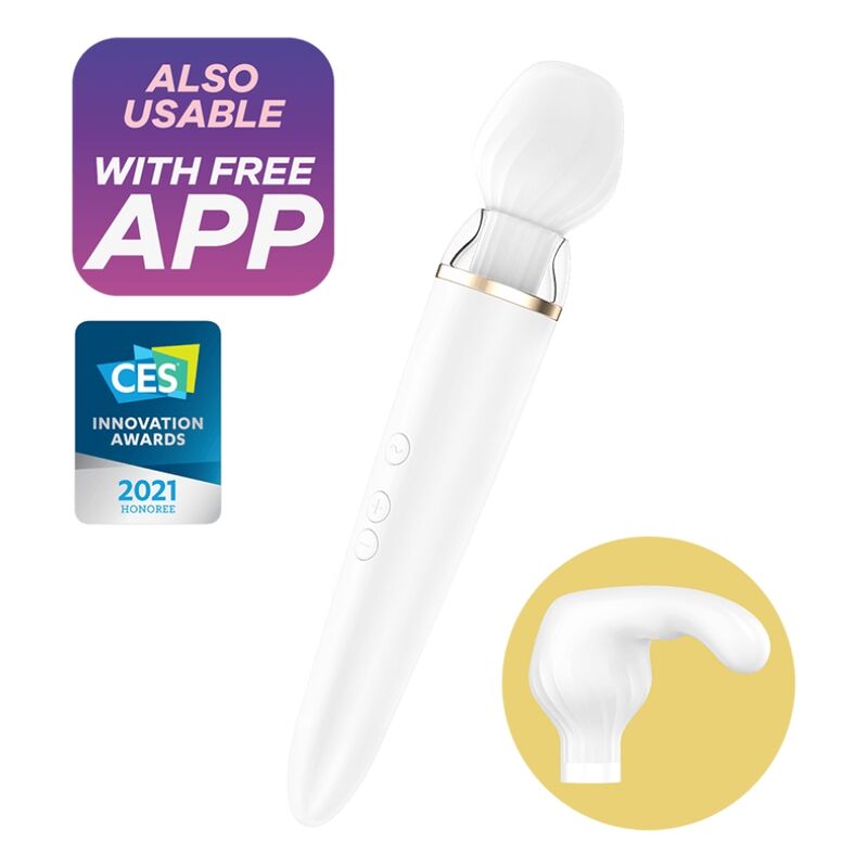 SATISFYER - APP DOUBLE WANDER BRANCO