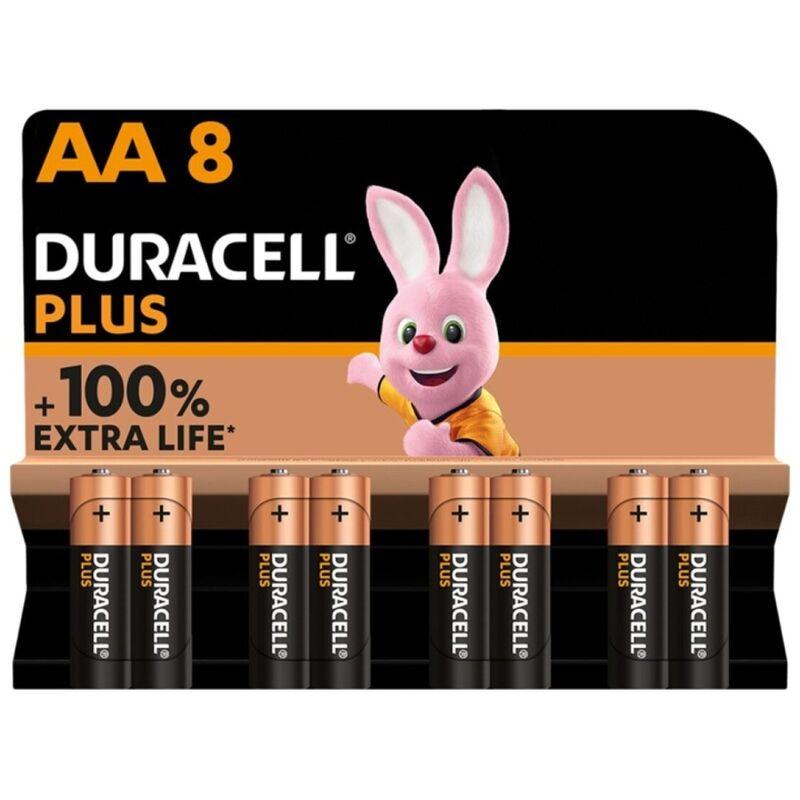 DURACELL - PLUS POWER 100 PILA ALCALINA AA LR6 BLISTER*8 - Sensuana.es