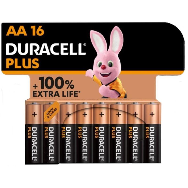 DURACELL - PLUS POWER 100 PILA ALCALINA AA LR6 BLISTER*16 - Sensuana.es