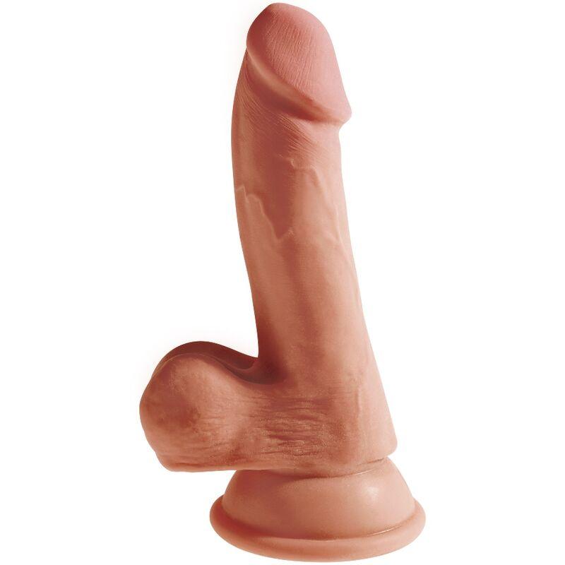 KING COCK - PLUS 3D DILDO CON TESTICULOS 17 CM - Sensuana.es