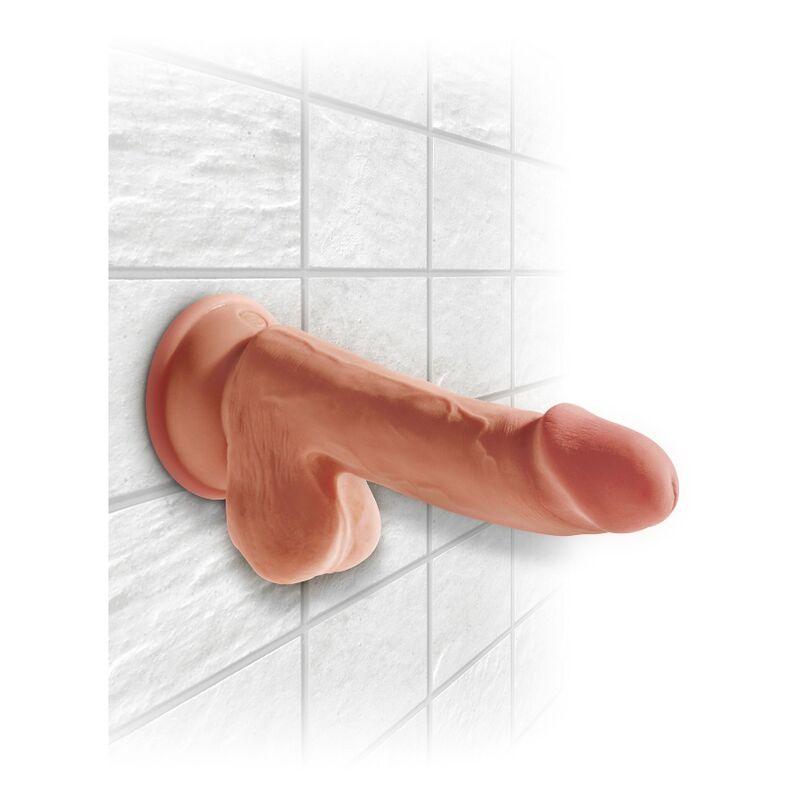 KING COCK - PLUS 3D DILDO CON TESTICULOS 17 CM - Sensuana.es